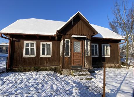 Działka z drewnianym domem – Bodzanów, gm. Biskupice, blisko Krakowa